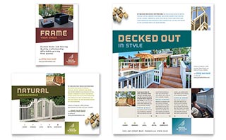 Decks & Fencing Flyer & Ad Template