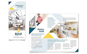 Building Contractor Brochure Template - InDesign, Illustrator, Word, Publisher, Pages