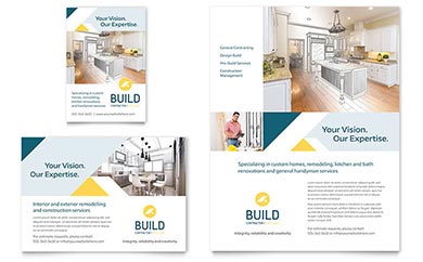 Building Contractor Advertisement Design Example