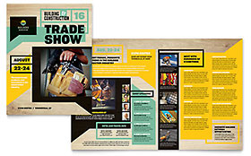 Builder's Trade Show Brochure Template Design