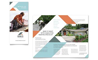 Roofing Company Brochure Template