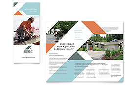 Roofing Company Brochure Template Design