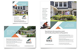 Roofing Company Flyer & Ad Template Design