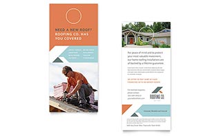 Roofing Company Rack Card Template