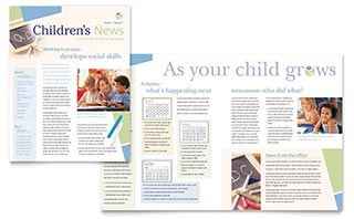 Child Care & Preschool Newsletter Template