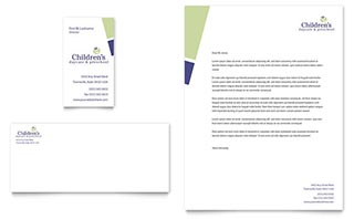 Child Care & Preschool Business Card & Letterhead Template