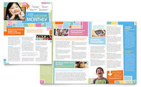 Preschool Kids & Day Care Newsletter Template Design