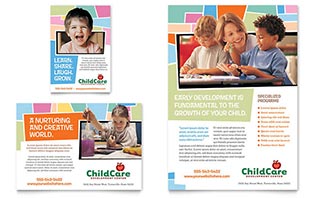 Preschool Kids & Day Care Flyer & Ad Template