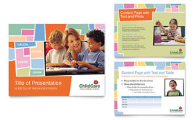 Preschool Kids & Day Care PowerPoint Presentation Template Design