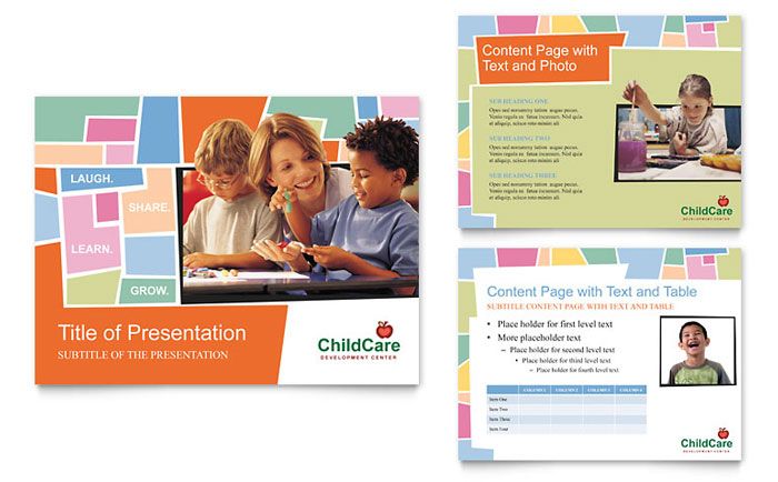 Preschool Kids & Day Care PowerPoint Presentation Template Design