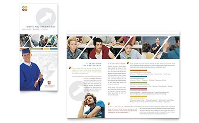 College Tri-Fold Brochure Design Example