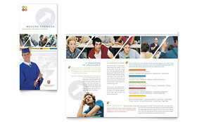 College & University Brochure Template Design