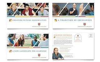 College & University Postcard Template