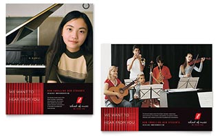 Music School Poster Template