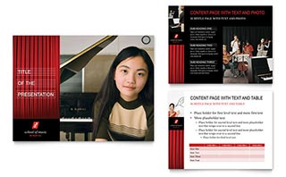 Music School PowerPoint Presentation Template