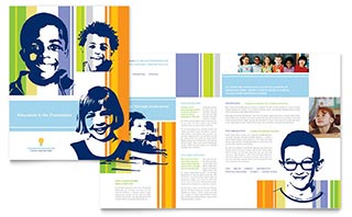 Learning Center & Elementary School Brochure Template