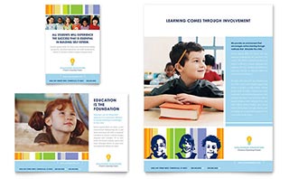 Learning Center & Elementary School Flyer & Ad Template