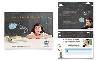 Education Foundation & School PowerPoint Presentation Template