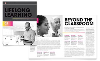 Adult Education & Business School Brochure Template