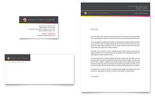 Adult Education & Business School Business Card & Letterhead Template