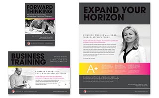 Adult Education & Business School Flyer & Ad Template