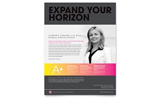 Adult Education & Business School Flyer Template