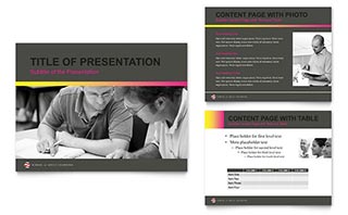 Adult Education & Business School PowerPoint Presentation Template