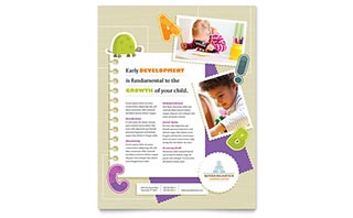 Kindergarten Flyer Template