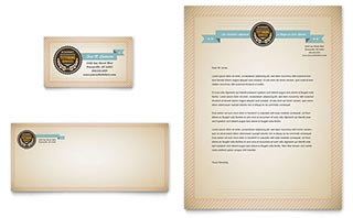 Tutoring School Business Card & Letterhead Template