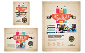 Tutoring School Flyer & Ad Template Design