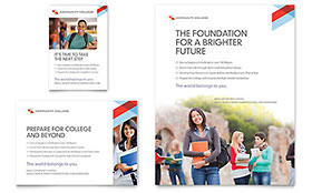 Community College Flyer & Ad Template Design