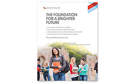 Community College Flyer Template Design