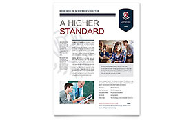 High School Flyer Template Design