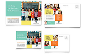 Charter School Postcard Template Design