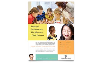 Charter School Flyer Design Example