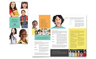 Charter School Tri Fold Brochure Template