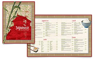 Japanese Restaurant Menu Template