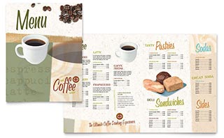 Coffee Shop Menu Template