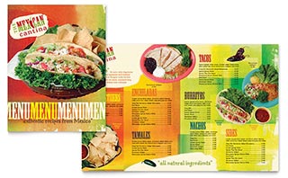 Mexican Restaurant Menu Template