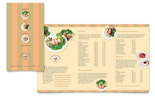 Catering Company Take-out Brochure Template