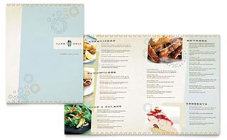 Cafe Deli Menu Template