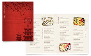 Asian Restaurant Menu Template