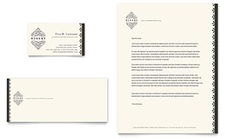 Vineyard & Winery Business Card & Letterhead Template