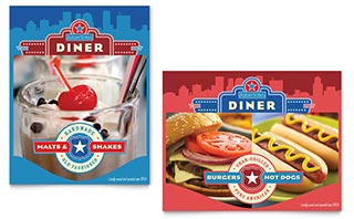 American Diner Restaurant Poster Template