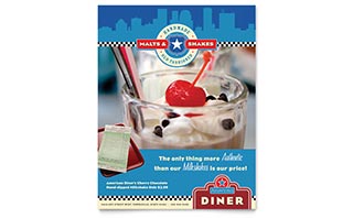 American Diner Restaurant Flyer Template