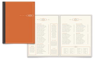 Bistro & Bar Menu Template