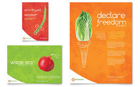 Nutritionist & Dietitian Flyer & Ad Template Design