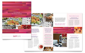 Corporate Event Planner & Caterer Brochure Template Design