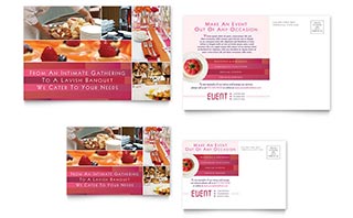 Corporate Event Planner & Caterer Postcard Template