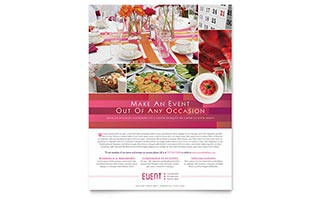 Corporate Event Planner & Caterer Flyer Template